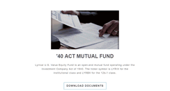 Desktop Screenshot of lyricalvaluefunds.com